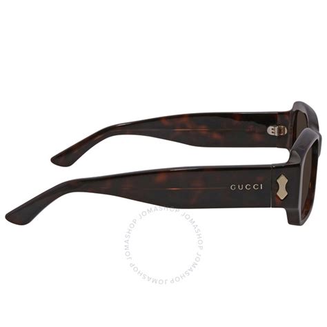 Gucci Brown Rectangular Men's Sunglasses GG0669S 002 59